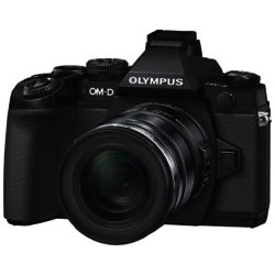 Olympus OM-D E-M1 Compact System Camera with 12-50mm Lens, HD 1080p, 16.3MP, Wi-Fi, EVF, 3 LCD Screen Black
